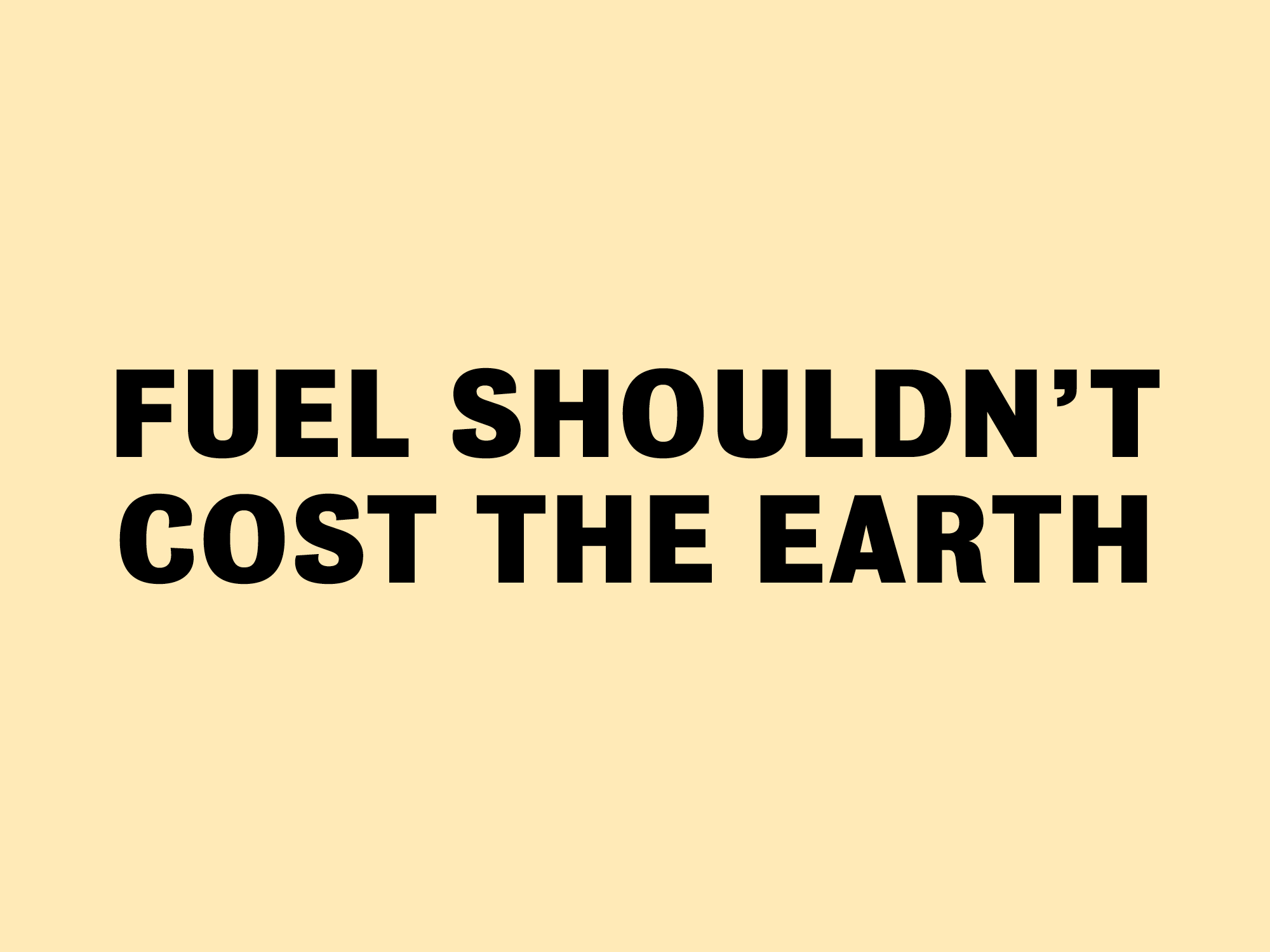 ON EARTH DAY, WE WANT TO TALK ABOUT FUEL POVERTY.